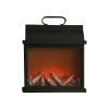 The new black matte simulation LED charcoal flame light is a fashionable and creative bar atmosphere decoration night light and fireplace light Item Picture
